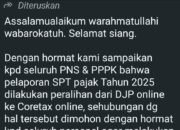 Pesan WhatsApp Wajibkan Aktivasi Coretax, ASN Padati Kantor Pajak Gowa