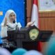 Bupati Gowa Sitti Husniah Talenrang menyampaikan sambutan pada peringatan HKG PKK ke-53 di Kabupaten Gowa