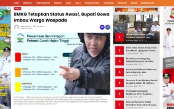 Bupati Gowa: BMKG Warning! Gowa Berpotensi Bencana Hidrometeorologi, Tinggimoncong Zona Merah