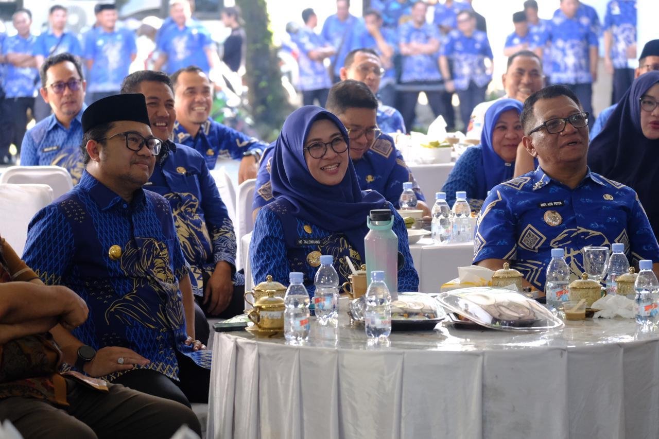 bupati dan wakil bupati gowa menghadiri peresmian rehabilitasi kantor pupr di kabupaten gowa