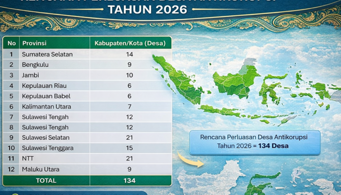 KPK Perluas Desa Antikorupsi 2026, Desa Pakkatto Jadi Target di Sulsel