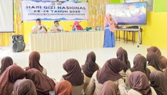 tim persagi enrekang melaksanakan edukasi gizi serentak di sekolah