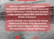 Serdik Tak Jelas hingga Dugaan Pungli, PPG UNM Tuai Protes Mahasiswa