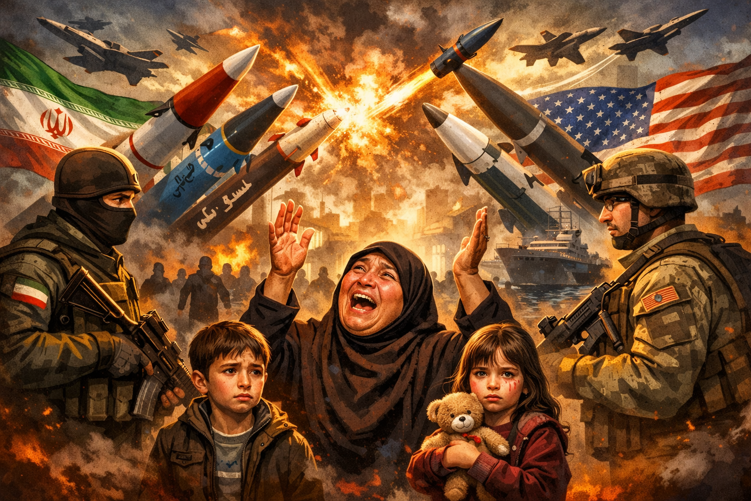 warga sipil iran terdampak ancaman perang iran amerika