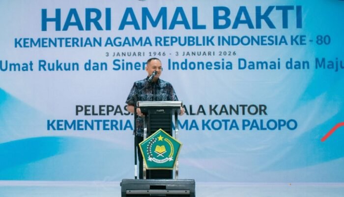 Hari Amal Bakti Kemenag ke-80, Wawali Palopo Lepas Kepala Kemenag