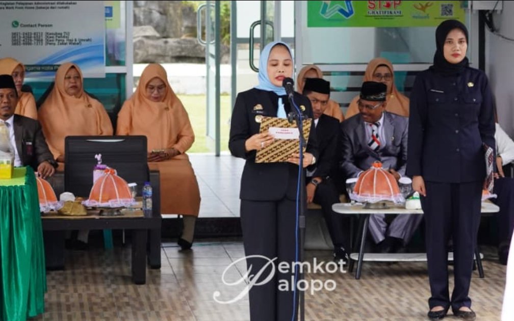 Wali Kota Palopo Naili Trisal memimpin upacara Hari Amal Bakti ke-80 Kementerian Agama di Kota Palopo