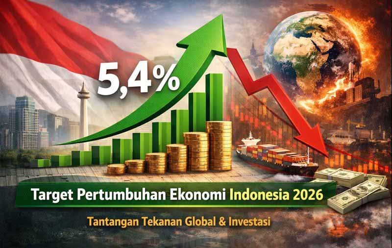 target pertumbuhan ekonomi indonesia 2026 sebesar 5,4 persen di tengah tekanan global