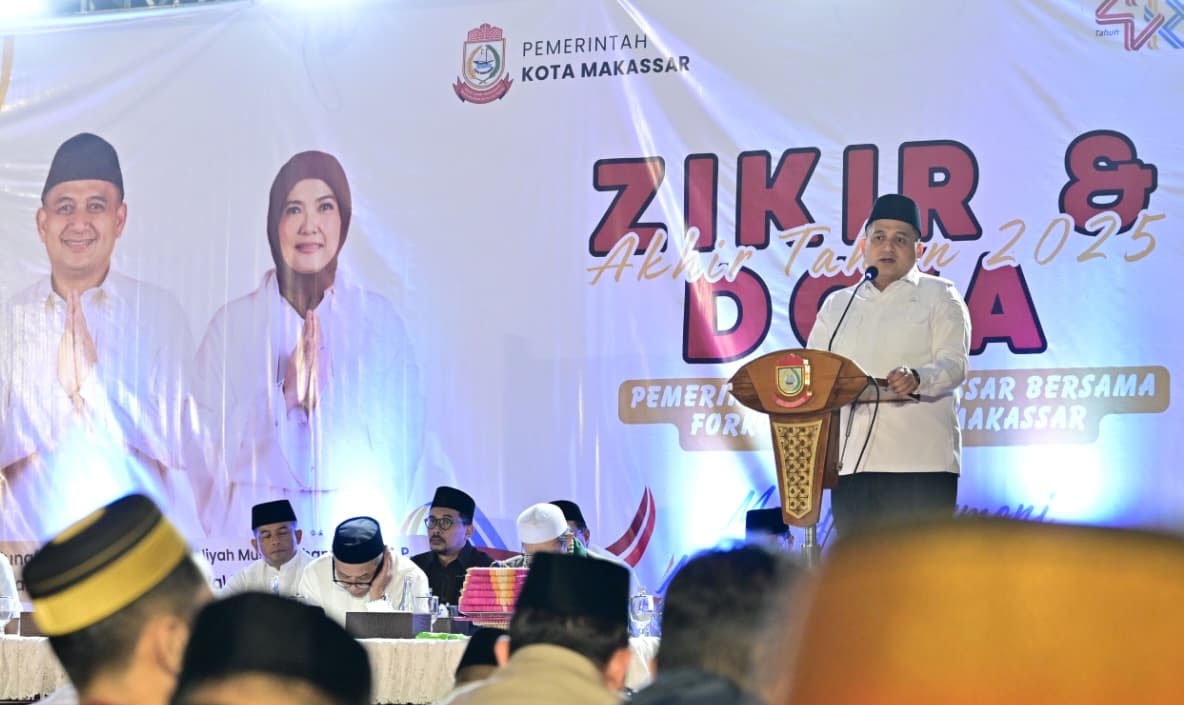 zikir akhir tahun makassar munafri aliyah di lapangan karebosi