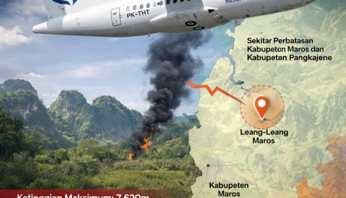 ATR 42-500 Hilang Radar 13.17 WITA, Serpihan Pesawat Viral di Medsos