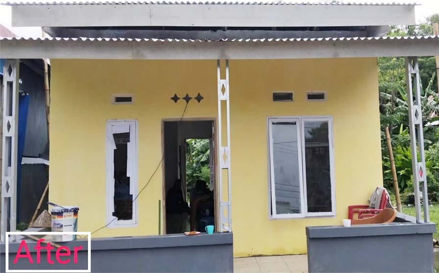 rumah layak huni bantuan bedah rumah pemprov sulsel di desa penyangkalang kabupaten takalar