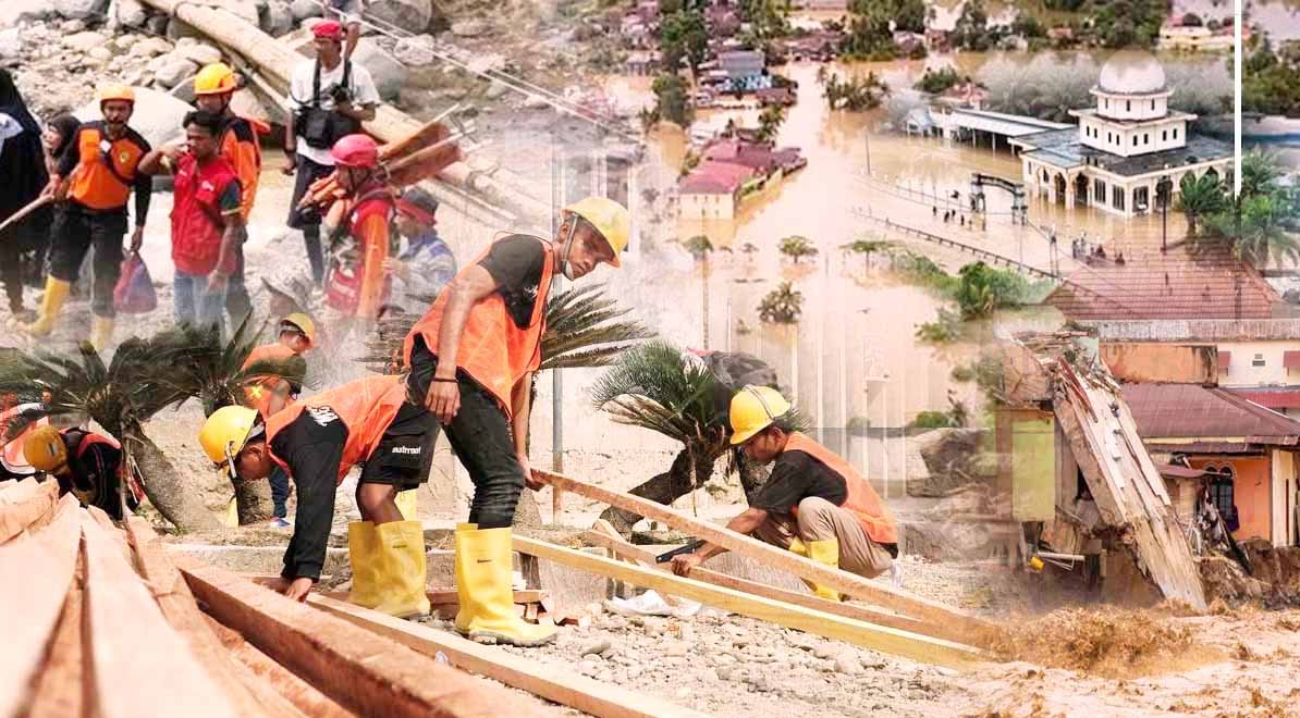 penanganan darurat dan pemulihan bencana aceh dan sumatra oleh tim gabungan