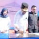 gubernur sulawesi selatan meresmikan jembatan sungai balampangi di desa bua sinjai