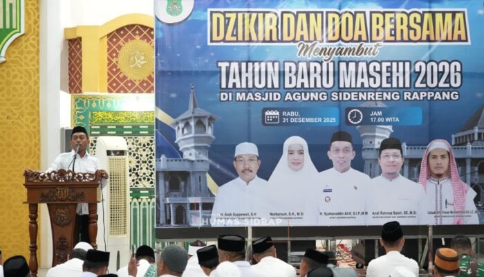 Sambut 2026, Pemkab Sidrap Gelar Zikir dan Doa Bersama di Masjid Agung