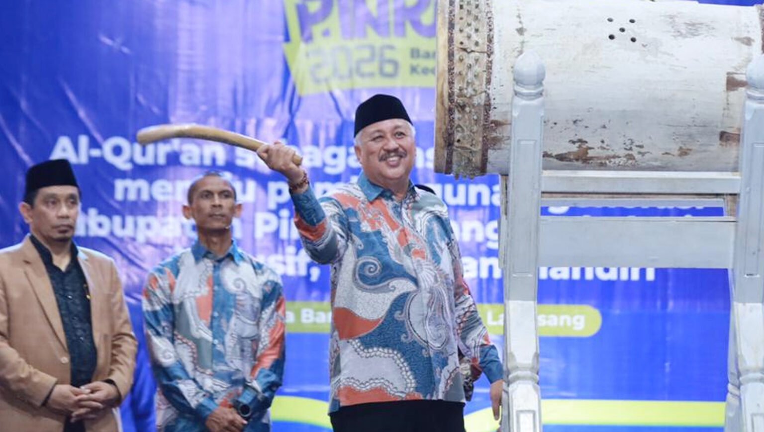 Bupati Pinrang Irwan Hamid membuka MTQ ke-34 Kabupaten Pinrang di Lanrisang