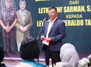 bupati bulukumba andi muchtar ali yusuf menghadiri lepas sambut dandim 1411 di pendopo rumah jabatan bupati