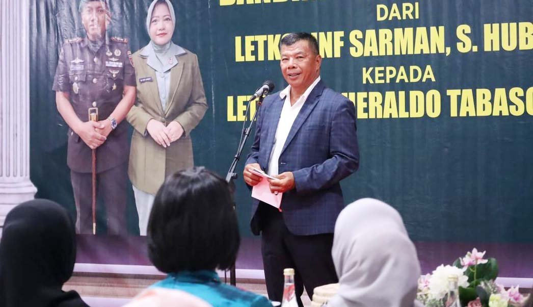 bupati bulukumba andi muchtar ali yusuf menghadiri lepas sambut dandim 1411 di pendopo rumah jabatan bupati