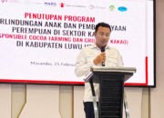 bupati luwu utara andi abdullah rahim menghadiri kegiatan program kakao di luwu utara