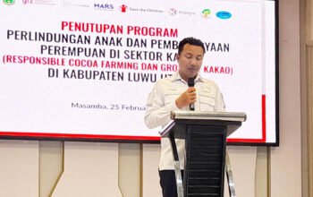 bupati luwu utara andi abdullah rahim menghadiri kegiatan program kakao di luwu utara