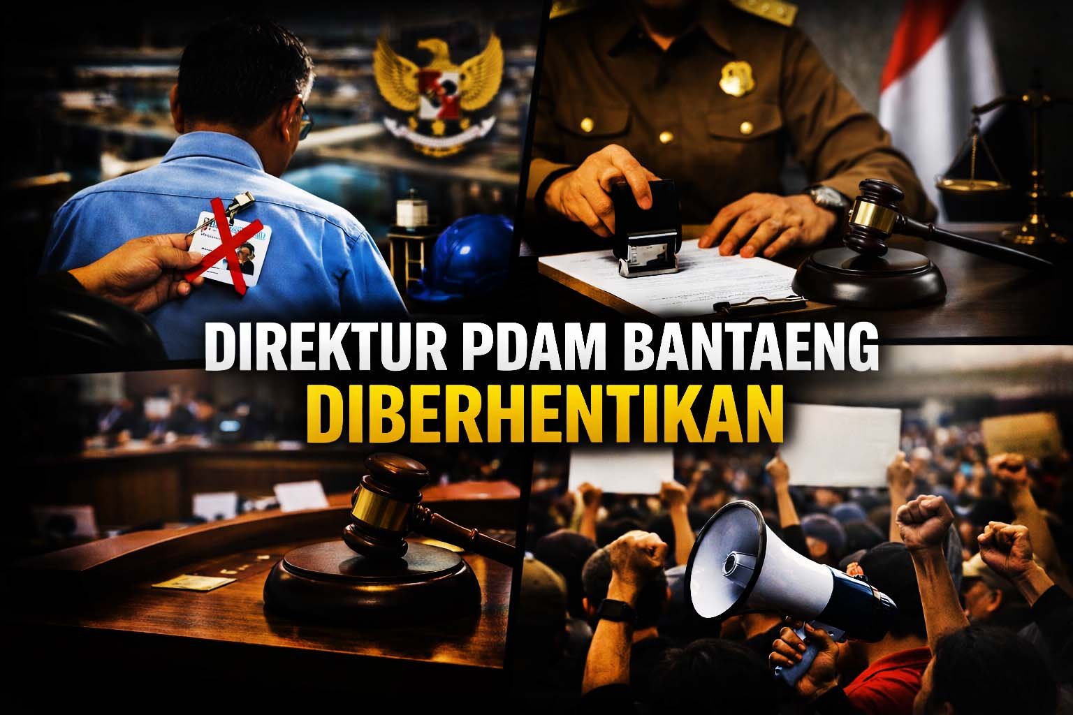 ilustrasi direktur pdam bantaeng diberhentikan, keputusan bupati, sidang dprd, dan desakan masyarakat