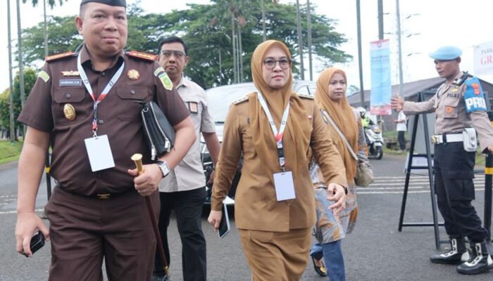 bupati sitti husniah talenrang menghadiri rakornas pemerintah pusat dan daerah di sentul international convention center bogor