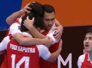 menteri pemuda dan olahraga ri erick thohir menyampaikan apresiasi afc terhadap piala asia futsal 2026 di jakarta