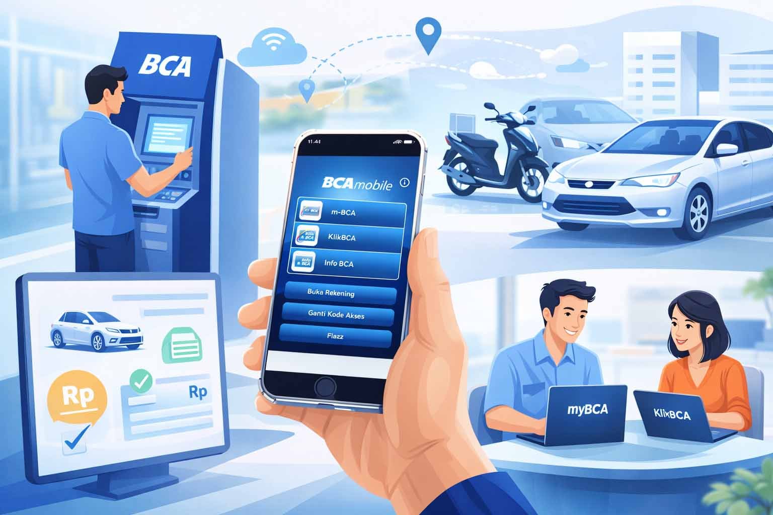 bayar pajak kendaraan lewat bca mobile dan atm, praktis tanpa antre