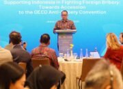 agus joko pramono dalam lokakarya konvensi anti-penyuapan oecd di jakarta membahas penguatan aturan suap pejabat asing lintas negara dalam ruu tipikor