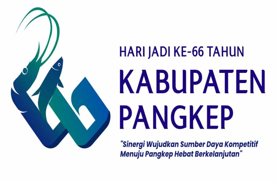 logo hari jadi ke-66 pangkep tema pangkep hebat berkelanjutan