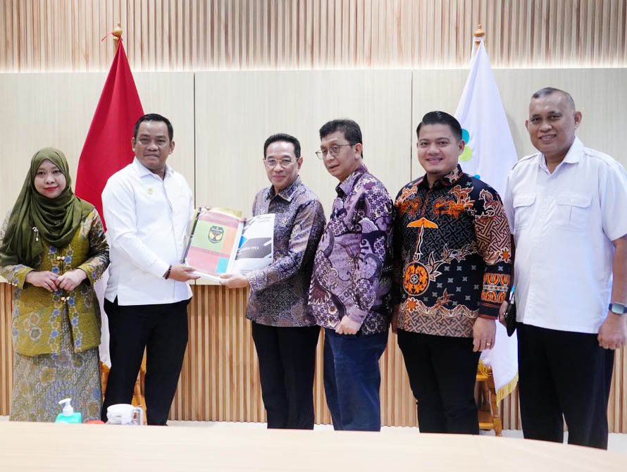 bupati luwu patahudding melakukan audiensi dengan menteri ppn kepala bappenas rachmat pambudy di jakarta