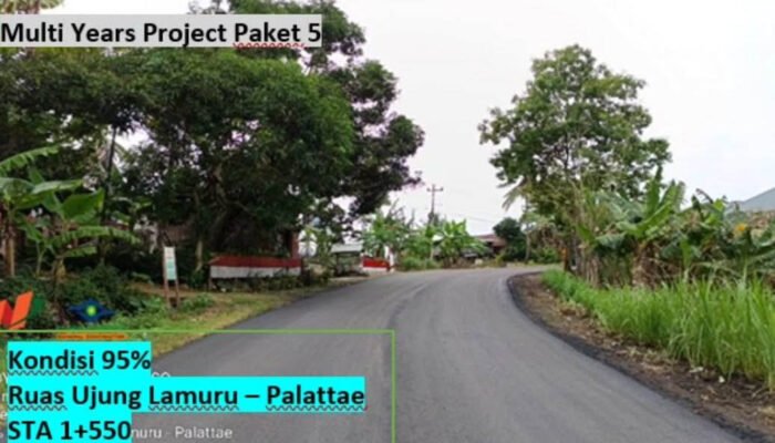 MYC Paket 5, Jalan Ujung Lamuru–Palattae Hampir Rampung 95 Persen