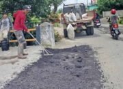 Dukung Ekonomi Warga, Pemkab Pinrang Perbaiki Jalan Briptu Suherman