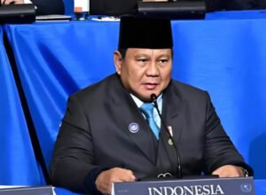 presiden ri prabowo subianto menyampaikan komitmen indonesia dalam rapat board of peace di washington dc 19 februari 2026