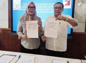 kepala dinas kesehatan sulawesi selatan evi mustikawati arifin menjelaskan pembangunan rs regional di luwu