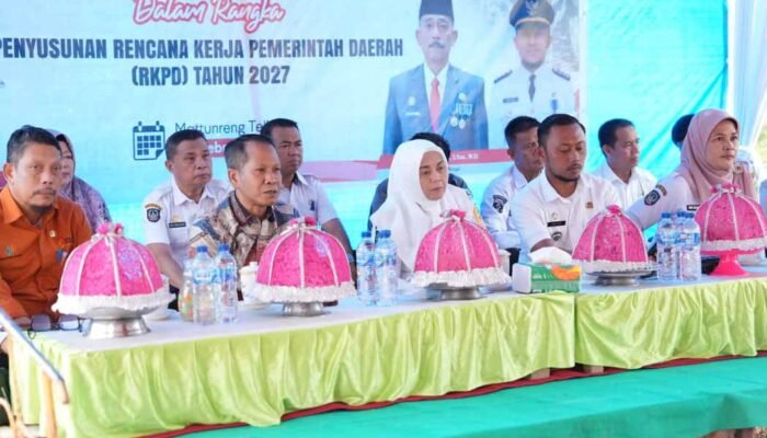 bupati sinjai hj ratnawati arif menghadiri musrenbang kecamatan sinjai tengah rkpd 2027 desa mattunreng tellue