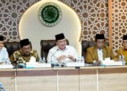 menko perekonomian airlangga hartarto bertemu pimpinan mui di kantor mui pusat jakarta