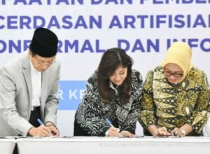 menteri menandatangani skb ai pendidikan di jakarta