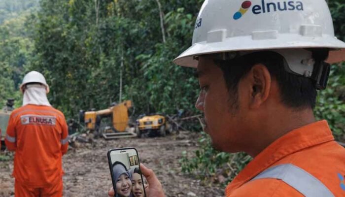 Bertugas di Tengah Hutan Saat Idul fitri, Kru Elnusa Hanya Video Call Keluarga