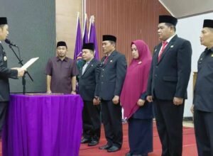 Pelantikan pejabat pimpinan tinggi pratama oleh Bupati Enrekang Muhammad Yusuf Ritangnga