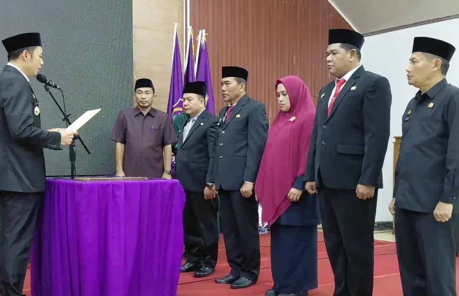 Pelantikan pejabat pimpinan tinggi pratama oleh Bupati Enrekang Muhammad Yusuf Ritangnga
