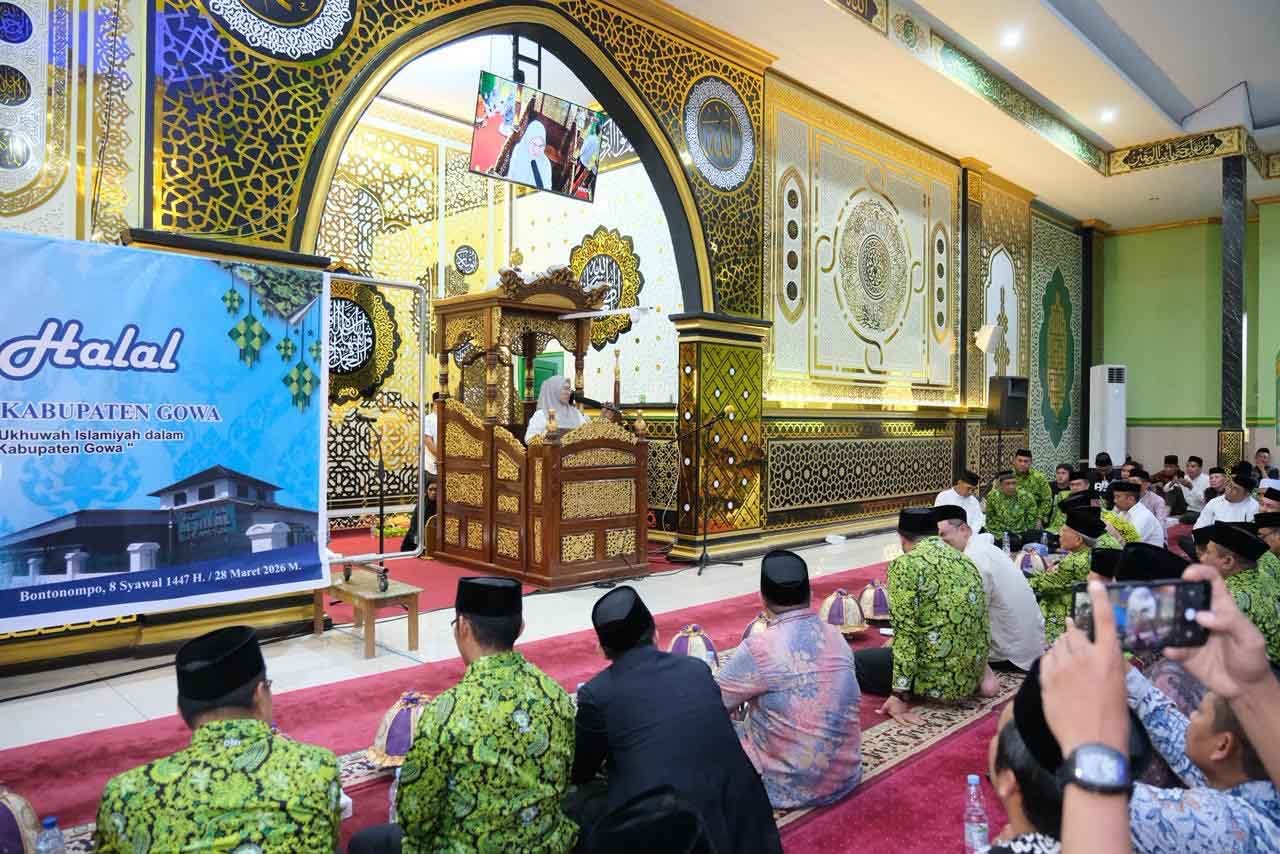 Bupati Gowa Sitti Husniah Talenrang hadir di Halalbihalal DMI Bontonompo