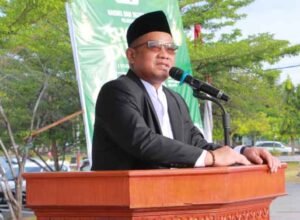 bupati luwu melaksanakan shalat ied di lapangan andi djemma belopa