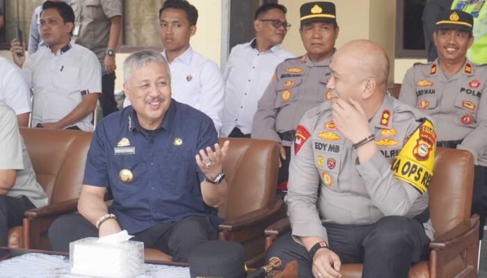 Bupati Pinrang Irwan Hamid Hadiri Apel Gelar Pasukan Operasi Ketupat Jelang Idul Fitri