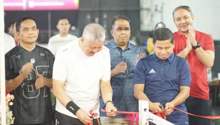 Bupati Pinrang dan Wali Kota Parepare Jajal Lapangan Padel Pinrang