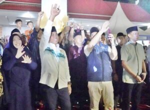 bupati wajo andi rosman menghadiri penutupan wajo ramadhan expo ware 2026 di lapangan merdeka sengkang