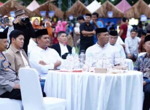 pengunjung memadati festival ramadan bangkit di kabupaten bantaeng dengan puluhan pelaku umkm