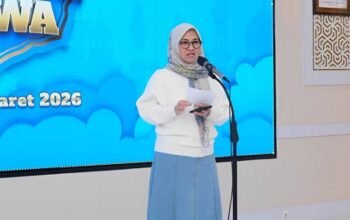 bupati gowa sitti husniah talenrang menghadiri dialog kepemudaan bersama pemuda di baruga tinggimae gowa