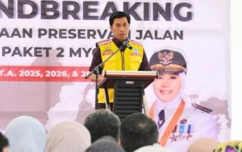 kadis dbmbk sulsel andi ihsan menjelaskan penanganan kerusakan jalan hertasning di makassar