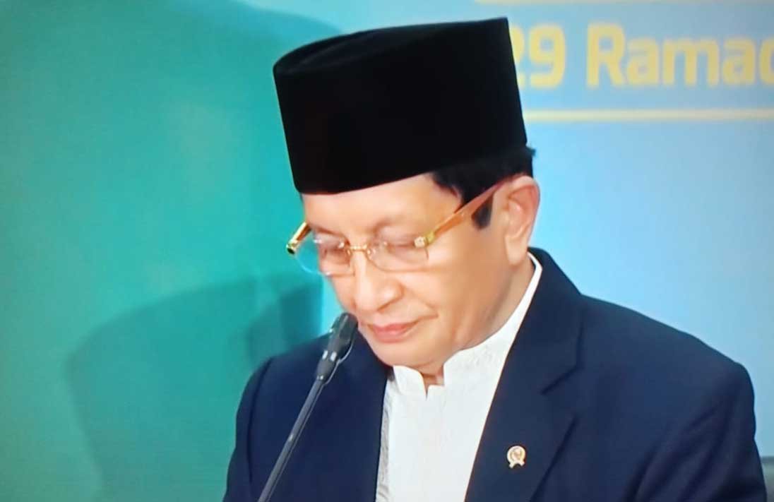 menteri agama menyampaikan penetapan idul fitri 1447 hijriah di jakarta setelah sidang isbat nasional