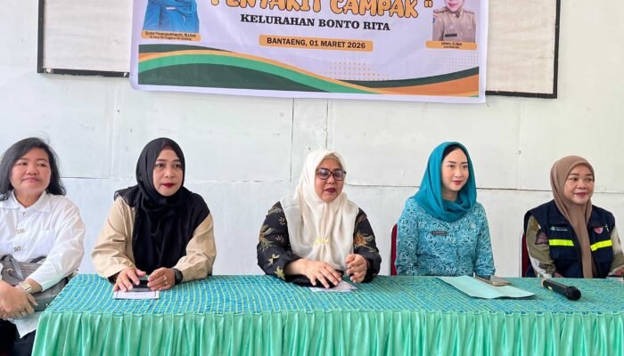 Ketua TP PKK Bantaeng Gencarkan Sosialisasi Imunisasi Campak