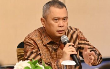 menteri perhubungan dudy purwagandhi menyampaikan program mudik gratis lebaran di jakarta
